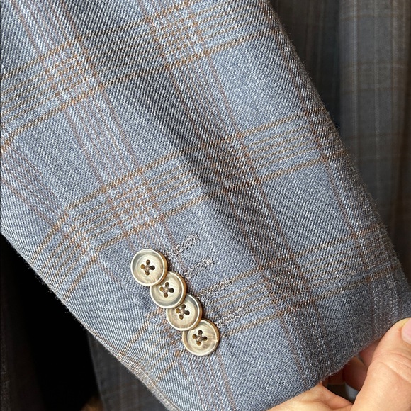 Johnston & Murphy Classic Navy Check Blazer - Picture 4 of 7